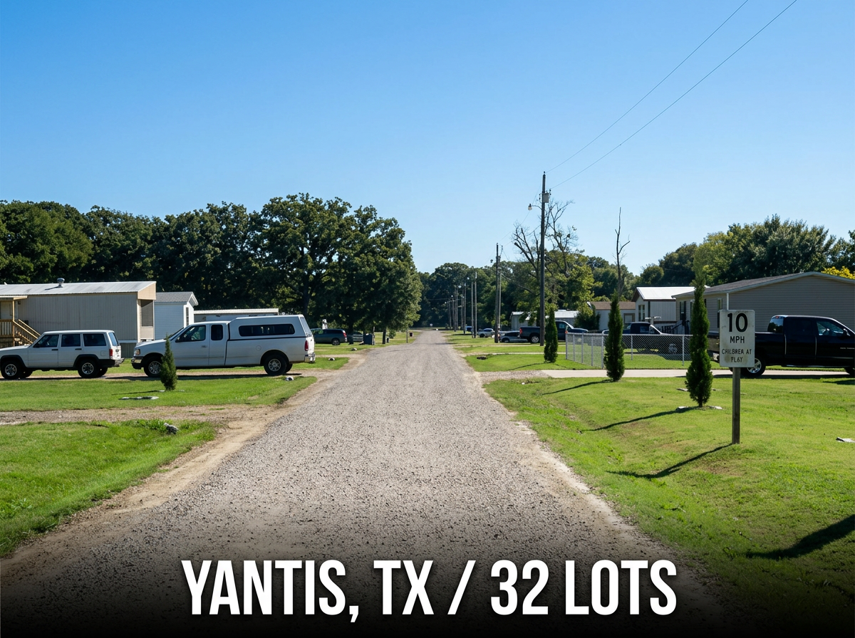 Yantis Mobile Park — Yantis, TX, 32 Lots